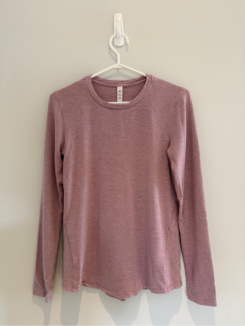Lululemon Ever Ready Long Sleeve Crewneck Top Dusty Mauve Pink (Size 4)